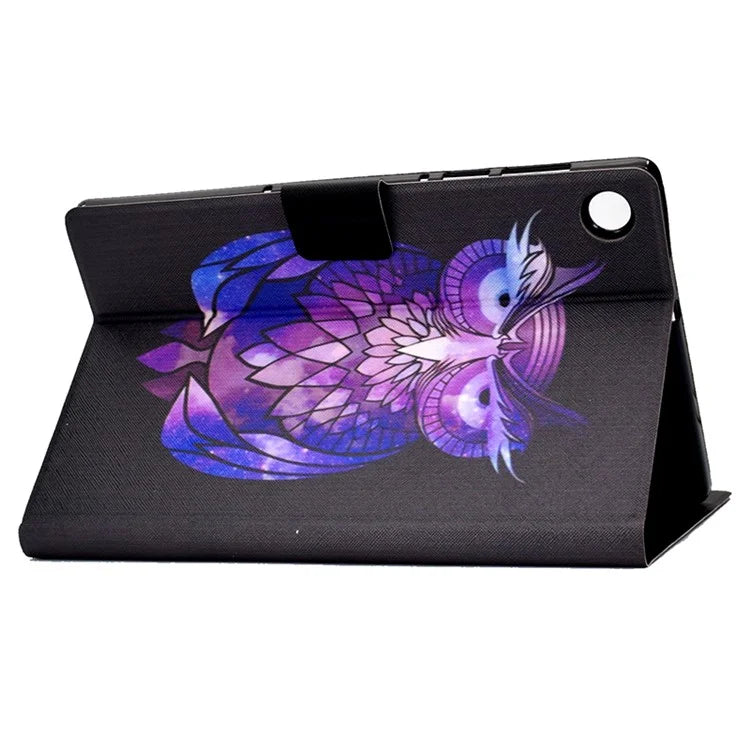 For Samsung Galaxy Tab A9 PU Leather Case Pattern Printing Card Slot Smart Tablet Cover