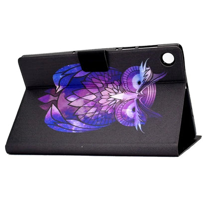 For Samsung Galaxy Tab A9 PU Leather Case Pattern Printing Card Slot Smart Tablet Cover