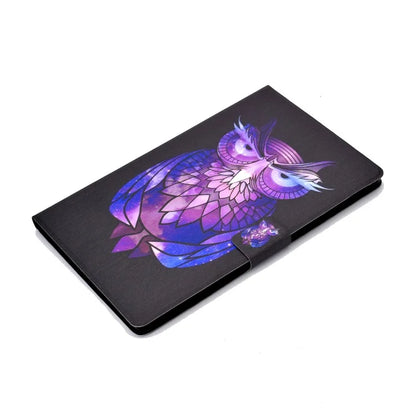 For Samsung Galaxy Tab A9 PU Leather Case Pattern Printing Card Slot Smart Tablet Cover