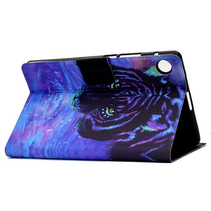 For Samsung Galaxy Tab A9+ PU Leather Stand Cover Pattern Printing Tablet Case with Auto Sleep / Wake