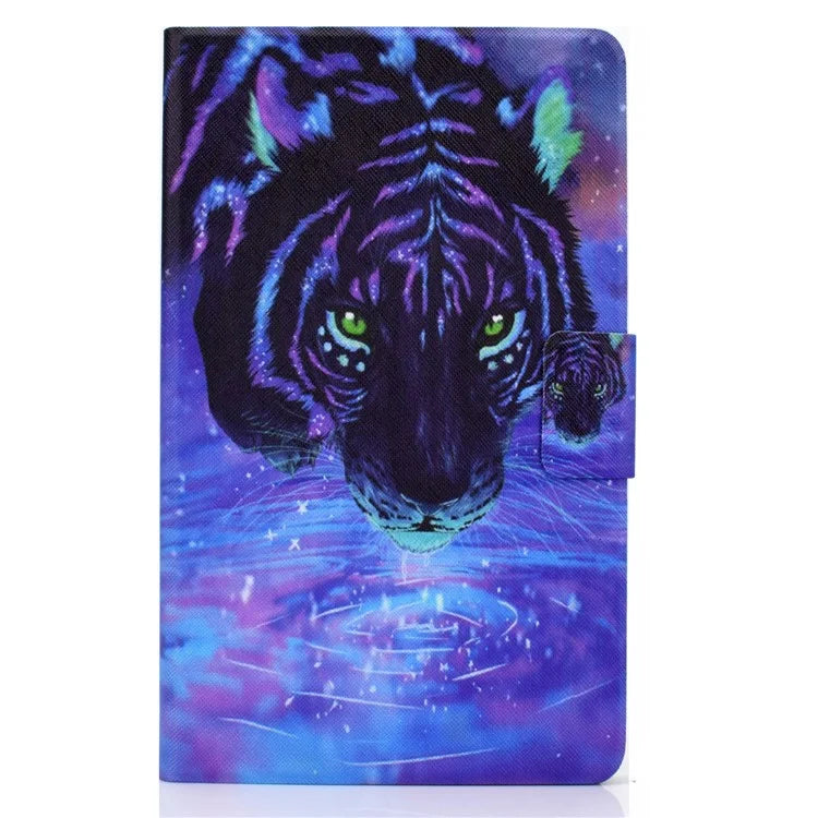 For Samsung Galaxy Tab A9+ PU Leather Stand Cover Pattern Printing Tablet Case with Auto Sleep / Wake