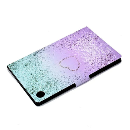 For Samsung Galaxy Tab A9+ PU Leather Stand Cover Pattern Printing Tablet Case with Auto Sleep / Wake