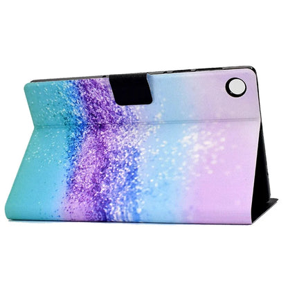 For Samsung Galaxy Tab A9+ PU Leather Stand Cover Pattern Printing Tablet Case with Auto Sleep / Wake