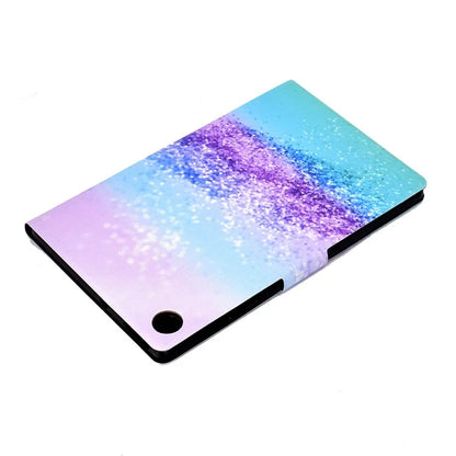 For Samsung Galaxy Tab A9+ PU Leather Stand Cover Pattern Printing Tablet Case with Auto Sleep / Wake