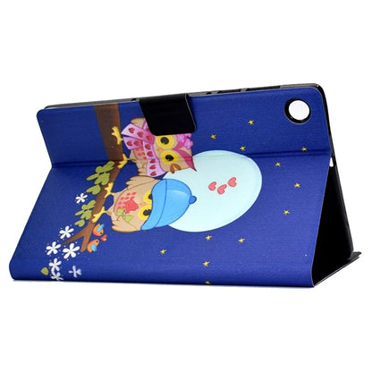For Samsung Galaxy Tab A9+ PU Leather Stand Cover Pattern Printing Tablet Case with Auto Sleep / Wake
