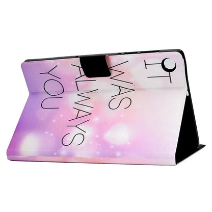 For Samsung Galaxy Tab A9+ PU Leather Stand Cover Pattern Printing Tablet Case with Auto Sleep / Wake