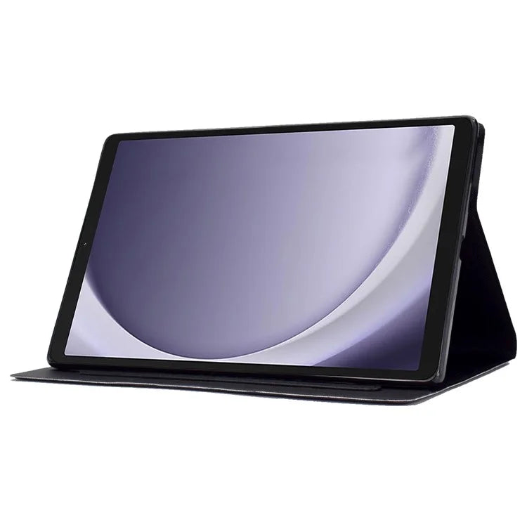 For Samsung Galaxy Tab A9+ PU Leather Stand Cover Pattern Printing Tablet Case with Auto Sleep / Wake