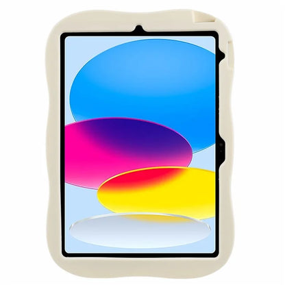 For iPad 10.9 (2022) Case Cartoon Dinosaur 360 Degree Rotation Kickstand PC+Silicone Tablet Cover