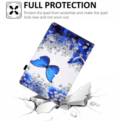 For Samsung Galaxy Tab A9 PU Leather Case Elastic Band Pattern Printing Tablet Cover
