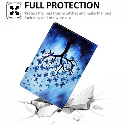 For Samsung Galaxy Tab A9+ PU Leather Stand Cover Elastic Band Pattern Printing Tablet Case