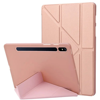 For Samsung Galaxy Tab S9 Case Auto Wake / Sleep Silicone+PU Tablet Cover