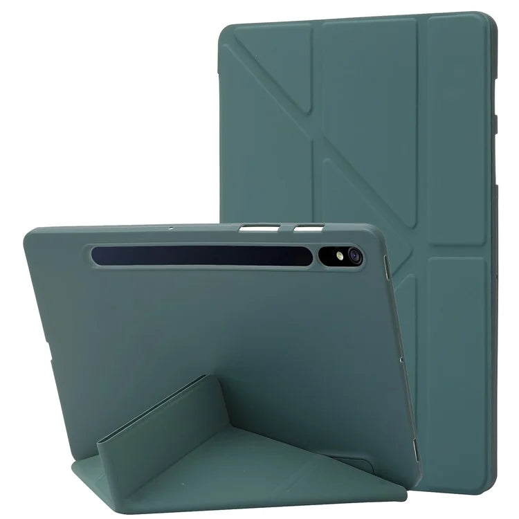 For Samsung Galaxy Tab S9 Case Auto Wake / Sleep Silicone+PU Tablet Cover