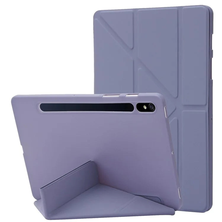 For Samsung Galaxy Tab S9 Case Auto Wake / Sleep Silicone+PU Tablet Cover