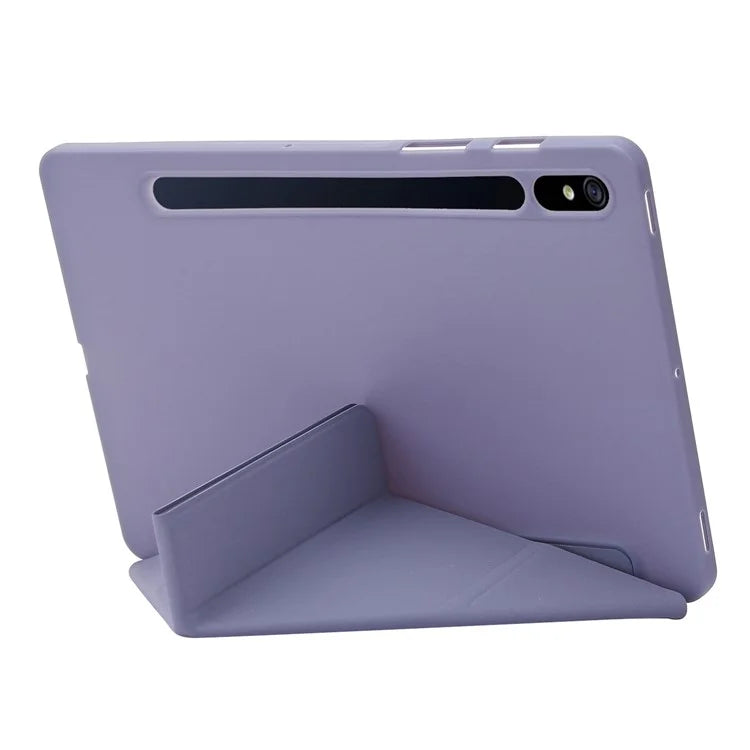 For Samsung Galaxy Tab S9 Case Auto Wake / Sleep Silicone+PU Tablet Cover