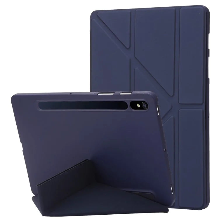 For Samsung Galaxy Tab S9 Case Auto Wake / Sleep Silicone+PU Tablet Cover