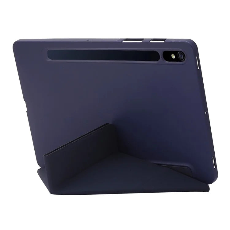 For Samsung Galaxy Tab S9 Case Auto Wake / Sleep Silicone+PU Tablet Cover