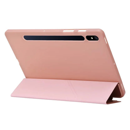 For Samsung Galaxy Tab S9 Case Auto Wake / Sleep Silicone+PU Tablet Cover