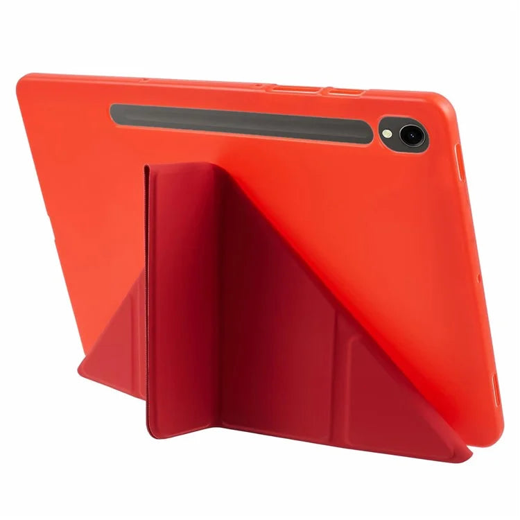 For Samsung Galaxy Tab S9 Case Auto Wake  /  Sleep Silicone+PU Tablet Cover