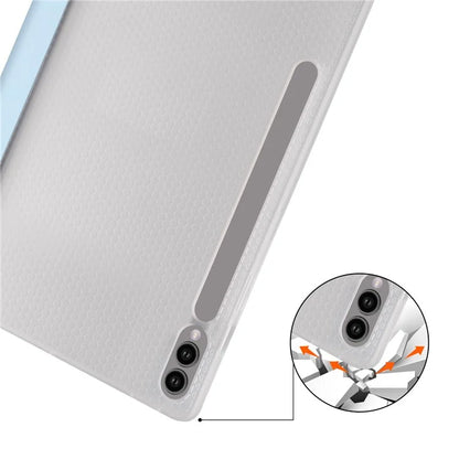 For Samsung Galaxy Tab S9+ Case Tri-Fold Stand Shockproof Tablet Cover with Pen Slot
