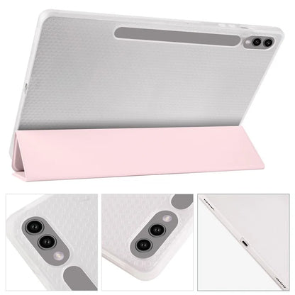 For Samsung Galaxy Tab S9+ Case Tri-Fold Stand Shockproof Tablet Cover with Pen Slot