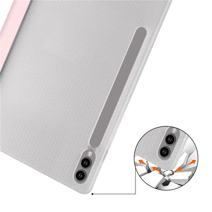 For Samsung Galaxy Tab S9+ Case Tri-Fold Stand Shockproof Tablet Cover with Pen Slot