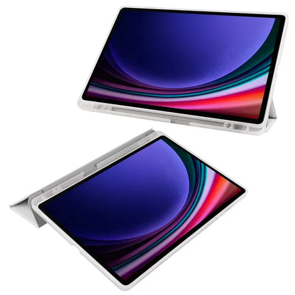 For Samsung Galaxy Tab S9+ Case Tri-Fold Stand Shockproof Tablet Cover with Pen Slot