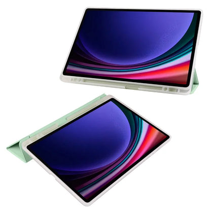 For Samsung Galaxy Tab S9+ Case Tri-Fold Stand Shockproof Tablet Cover with Pen Slot