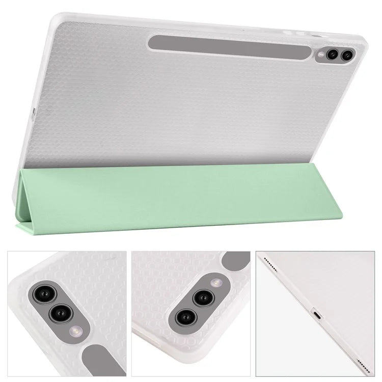 For Samsung Galaxy Tab S9+ Case Tri-Fold Stand Shockproof Tablet Cover with Pen Slot