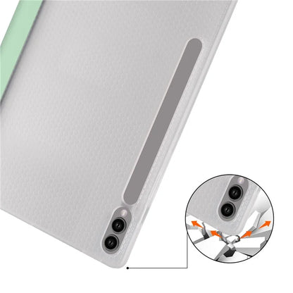 For Samsung Galaxy Tab S9+ Case Tri-Fold Stand Shockproof Tablet Cover with Pen Slot