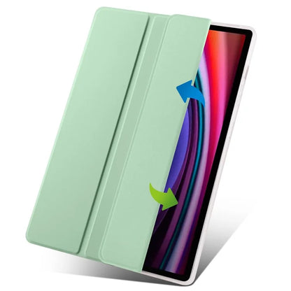 For Samsung Galaxy Tab S9+ Case Tri-Fold Stand Shockproof Tablet Cover with Pen Slot