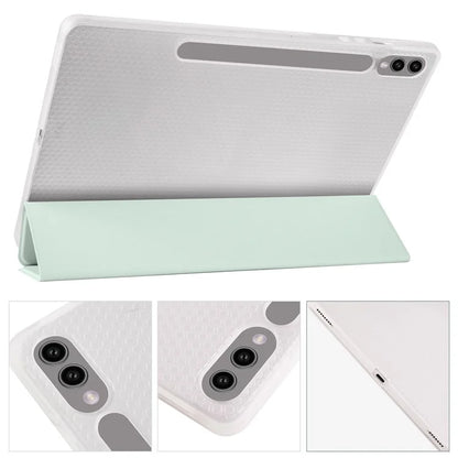 For Samsung Galaxy Tab S9+ Case Tri-Fold Stand Shockproof Tablet Cover with Pen Slot