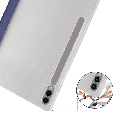 For Samsung Galaxy Tab S9+ Case Tri-Fold Stand Shockproof Tablet Cover with Pen Slot
