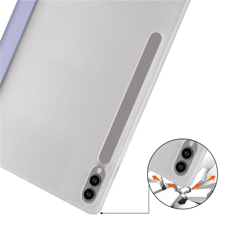 For Samsung Galaxy Tab S9+ Case Tri-Fold Stand Shockproof Tablet Cover with Pen Slot