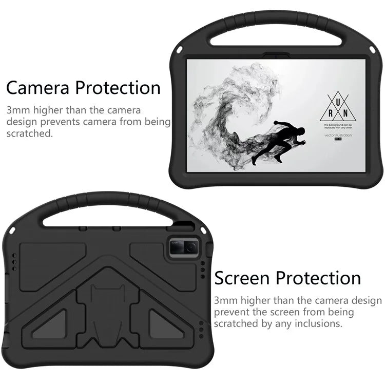 For Xiaomi Redmi Pad SE / Lenovo Tab M10 5G / TCL Tab 11 WiFi Case Handle Kickstand EVA Tablet Cover
