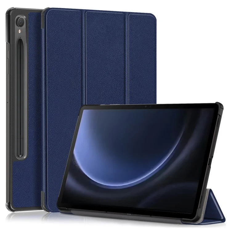 For Samsung Galaxy Tab S9 FE sm-x510 sm-x516 Leather Case Trifold Stand Tablet Cover
