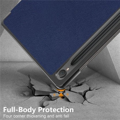 For Samsung Galaxy Tab S9 FE sm-x510 sm-x516 Leather Case Trifold Stand Tablet Cover