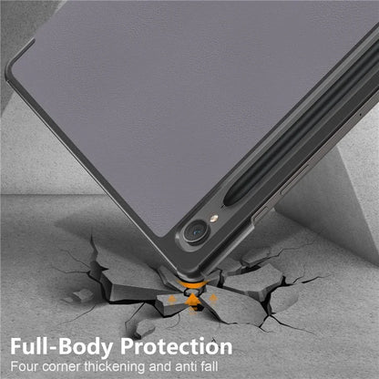 For Samsung Galaxy Tab S9 FE sm-x510 sm-x516 Leather Case Trifold Stand Tablet Cover