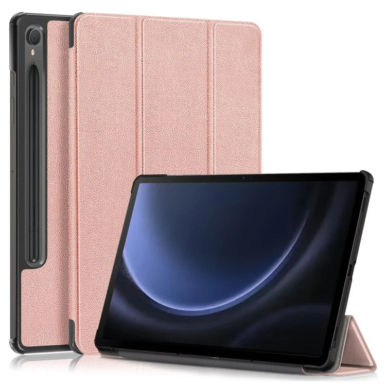 For Samsung Galaxy Tab S9 FE sm-x510 sm-x516 Leather Case Trifold Stand Tablet Cover