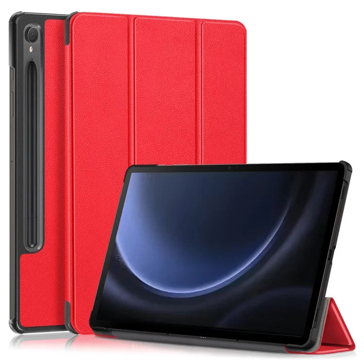 For Samsung Galaxy Tab S9 FE sm-x510 sm-x516 Leather Case Trifold Stand Tablet Cover