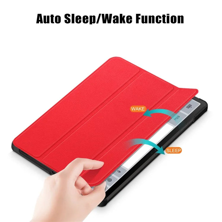 For Samsung Galaxy Tab S9 FE sm-x510 sm-x516 Leather Case Trifold Stand Tablet Cover