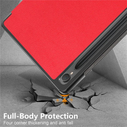 For Samsung Galaxy Tab S9 FE sm-x510 sm-x516 Leather Case Trifold Stand Tablet Cover