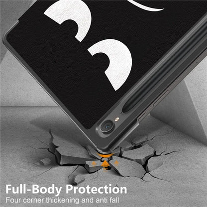 For Samsung Galaxy Tab S9 FE sm-x510 sm-x516 Case Tri-fold Stand Pattern Printing Tablet Cover