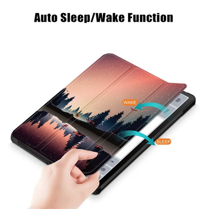 For Samsung Galaxy Tab S9 FE+ SM-x610 / SM-616 Case Tri-fold Stand Leather Tablet Cover