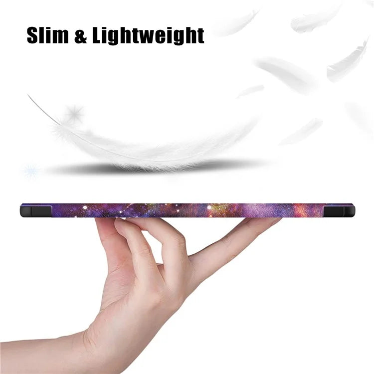 For Samsung Galaxy Tab S9 FE+ SM-x610 / SM-616 Case Tri-fold Stand Leather Tablet Cover