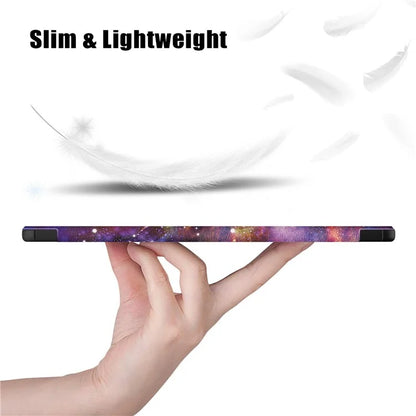For Samsung Galaxy Tab S9 FE+ SM-x610 / SM-616 Case Tri-fold Stand Leather Tablet Cover