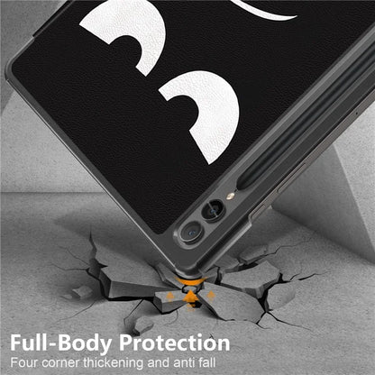 For Samsung Galaxy Tab S9 FE+ SM-x610 / SM-616 Case Tri-fold Stand Leather Tablet Cover