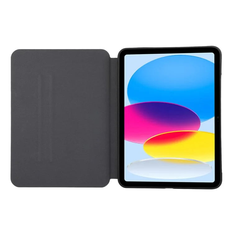 For iPad 10.9 (2022) Case Stand Folio PU Leather Tablet Cover with Auto Sleep / Wake