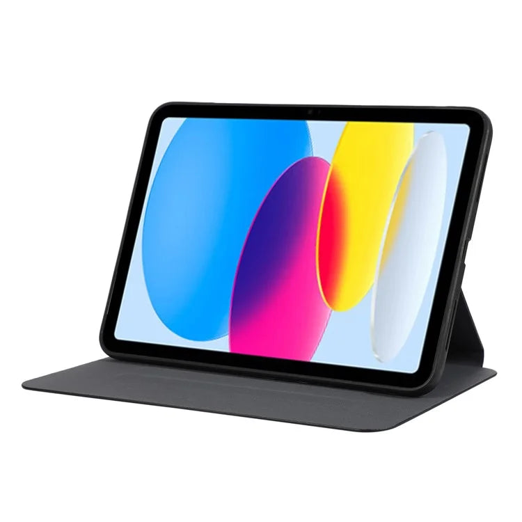 For iPad 10.9 (2022) Case Stand Folio PU Leather Tablet Cover with Auto Sleep / Wake