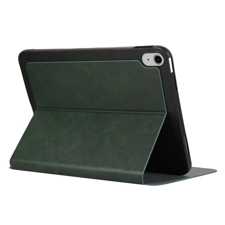 For iPad 10.9 (2022) Case Stand Folio PU Leather Tablet Cover with Auto Sleep / Wake