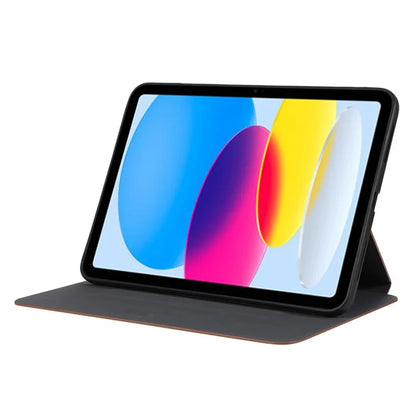 For iPad 10.9 (2022) Case Stand Folio PU Leather Tablet Cover with Auto Sleep / Wake